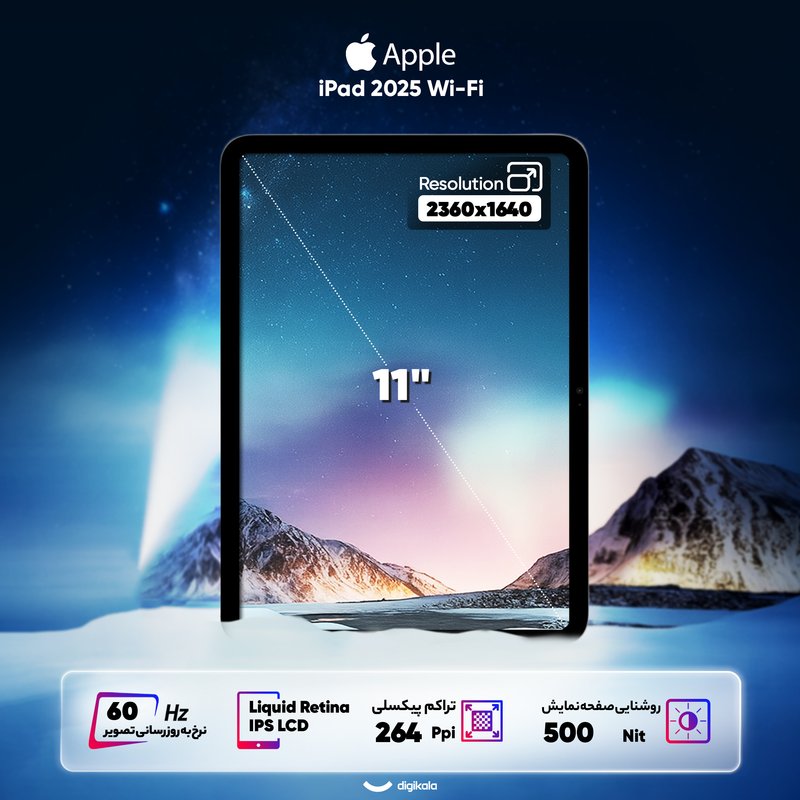 تبلت اپل مدل iPad 10th Generation 10.9 inch WiFi ظرفیت 64 گیگابایت